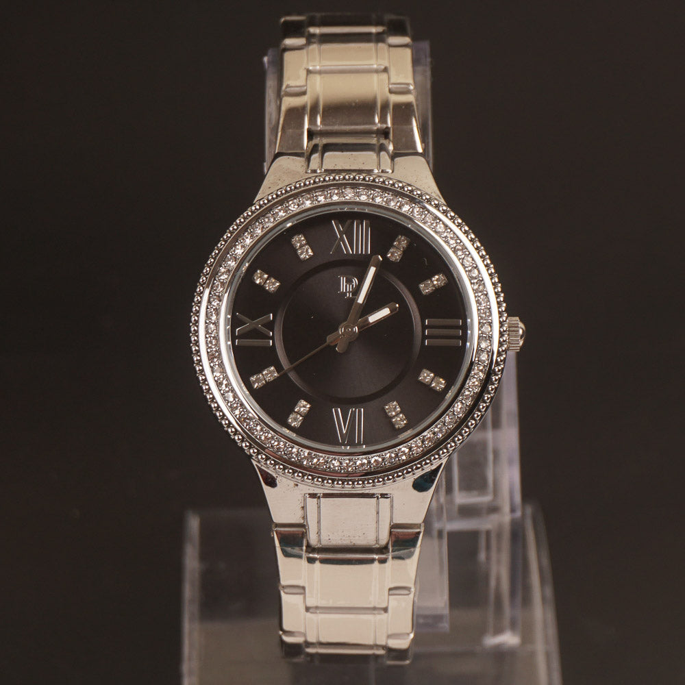 Women Chain Wrist Watch Silver DL