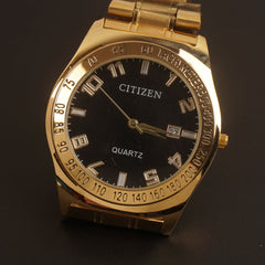 Mens Chain Writs Watch Golden Black C