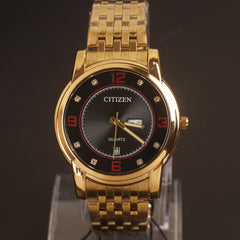 Mens Chain Writs Watch Golden Black C