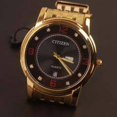 Mens Chain Writs Watch Golden Black C