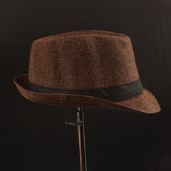 Brown Panama Fashion Spring Summer Wide Brim Beach Hat