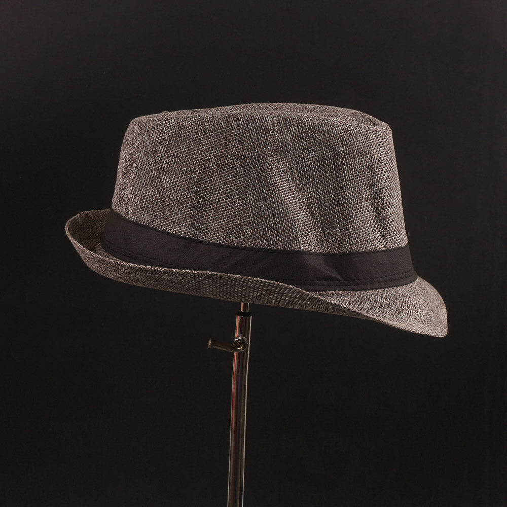 Grey Panama Fashion Spring Summer Wide Brim Beach Hat