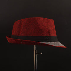 Red Grey Panama Fashion Spring Summer Wide Brim Beach Hat