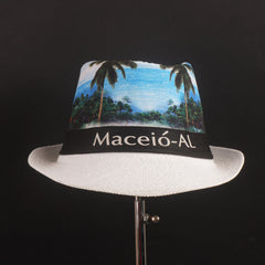 Printed Panama Fashion Spring Summer Wide Brim Beach Hat 1