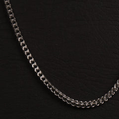 Silver Neck Casual Chain4mm