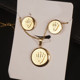 Earring & Locket Set R 3pcs