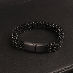 Mens Black Chain Bracelets