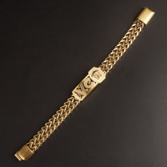 Mens Golden Chain Bracelets VC