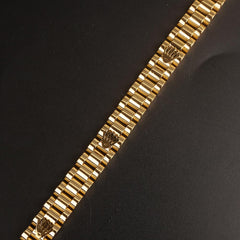 Mens Golden Chain Bracelets R