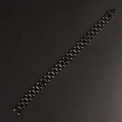 Mens Black Chain Bracelets R