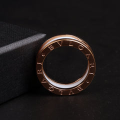 Mens White Rosegold Ring B