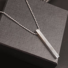 Silver Chain Bar 4mm