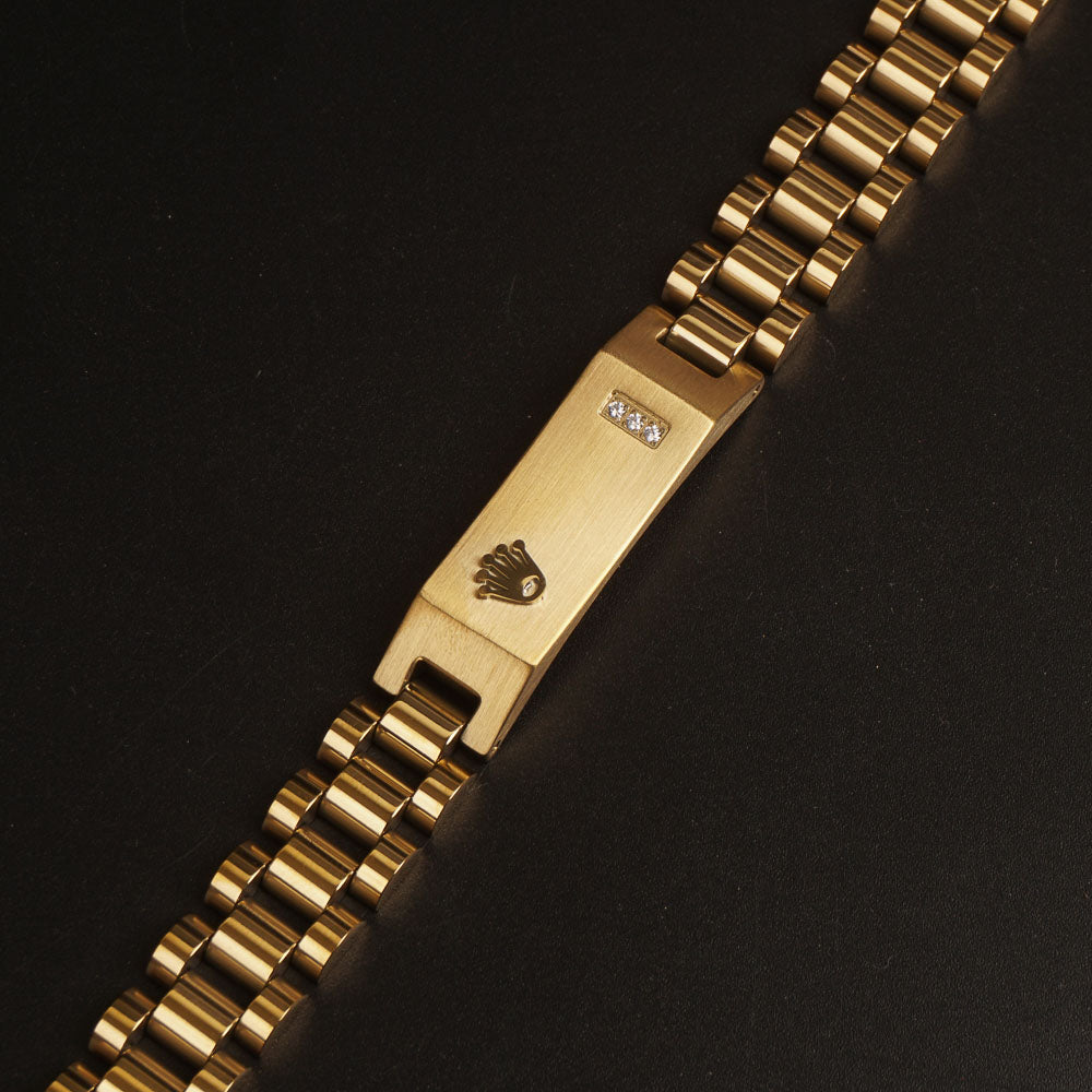 Mens Golden Chain Bracelet R