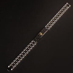 Mens Black Two Tone Chain Bracelet R