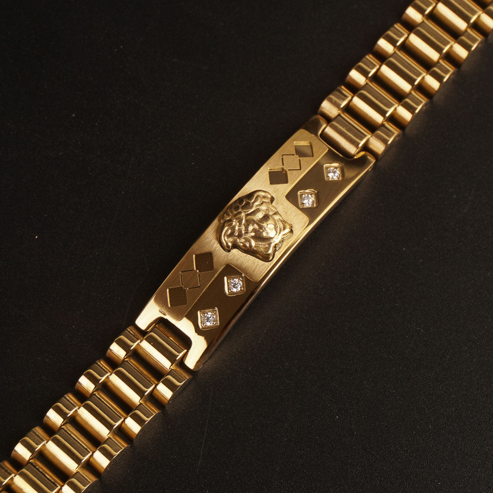 Mens Golden Chain Bracelet V