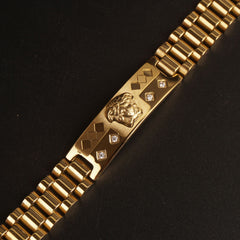 Mens Golden Chain Bracelet V