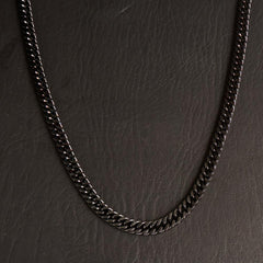 Mens Black Chain 8mm