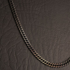 Mens Black Chain 4mm