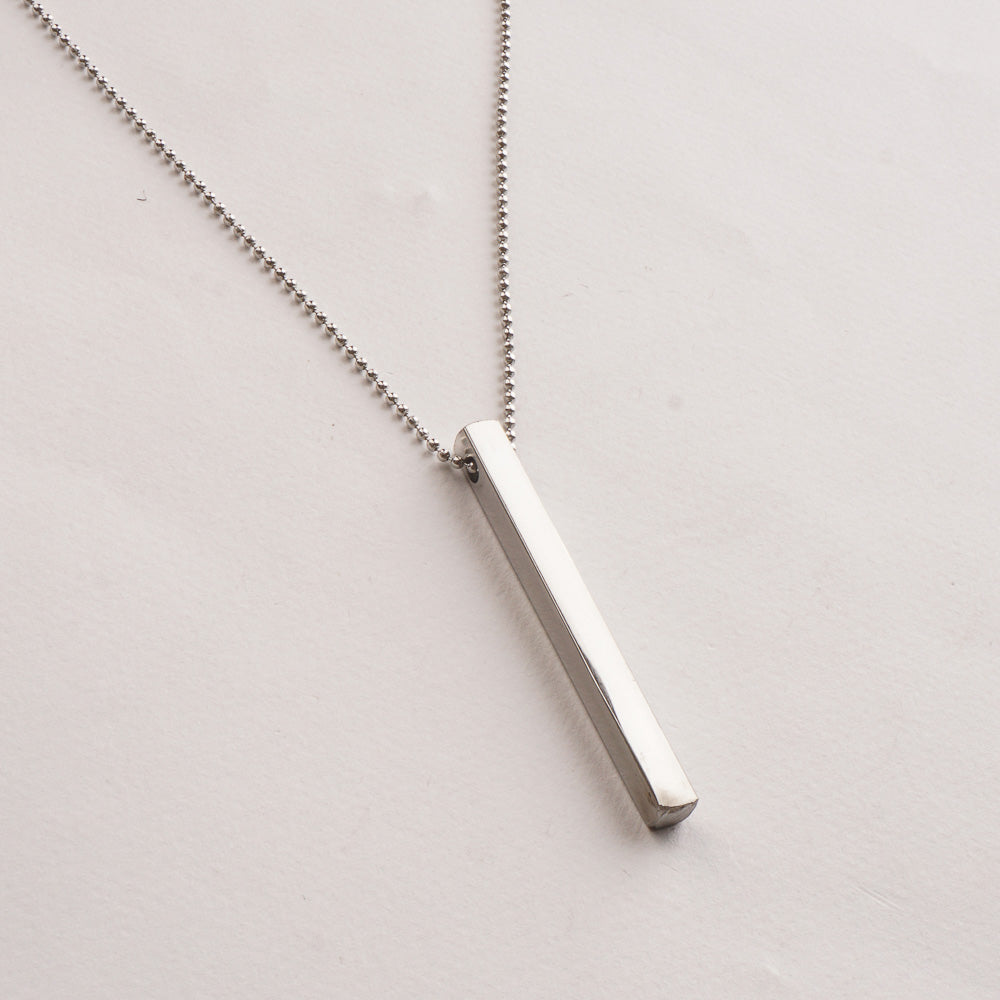 Silver Bar Chain Locket