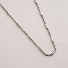 Silver Neck Casual Chain 2mm