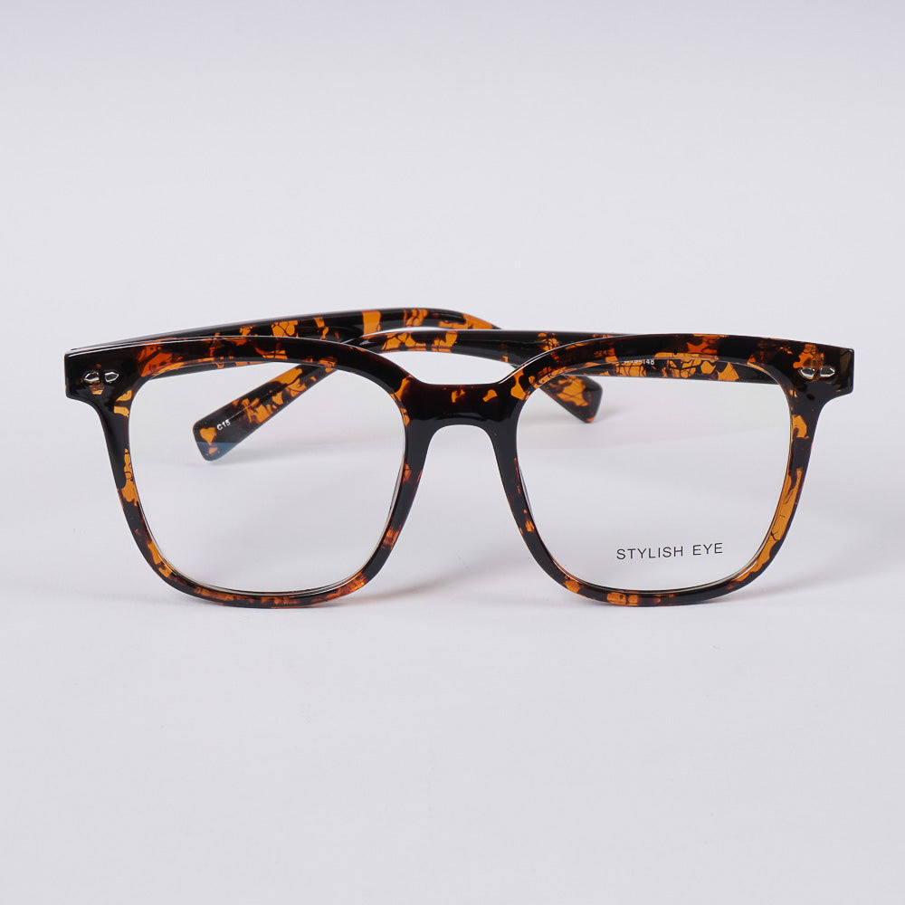 Black Orange Shade Optical Frame