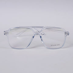 White Blue Shade Optical Frame 1