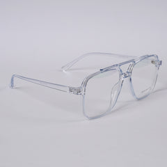 White Blue Shade Optical Frame 1
