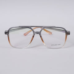 Grey Orange Shade Optical Frame 2