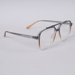Grey Orange Shade Optical Frame 2