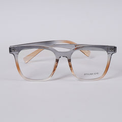 Grey Orange Shade Optical Frame