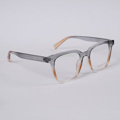 Grey Orange Shade Optical Frame