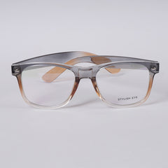 Grey Orange Shade Optical Frame