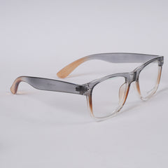 Grey Orange Shade Optical Frame