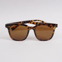 Orange Black Sunglasses with Brown Shade