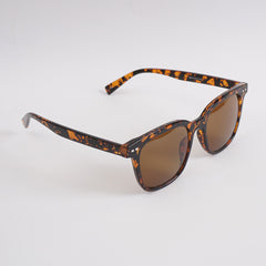Orange Black Sunglasses with Brown Shade