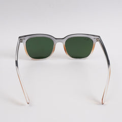 Grey Orange Sunglasses with Green Shade