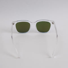 White Sunglasses with Blue Shade