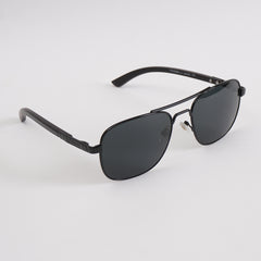 Black Sunglasses with Black Shade Wooden Stick