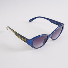 Blue Frame Fancy Sunglasses for women