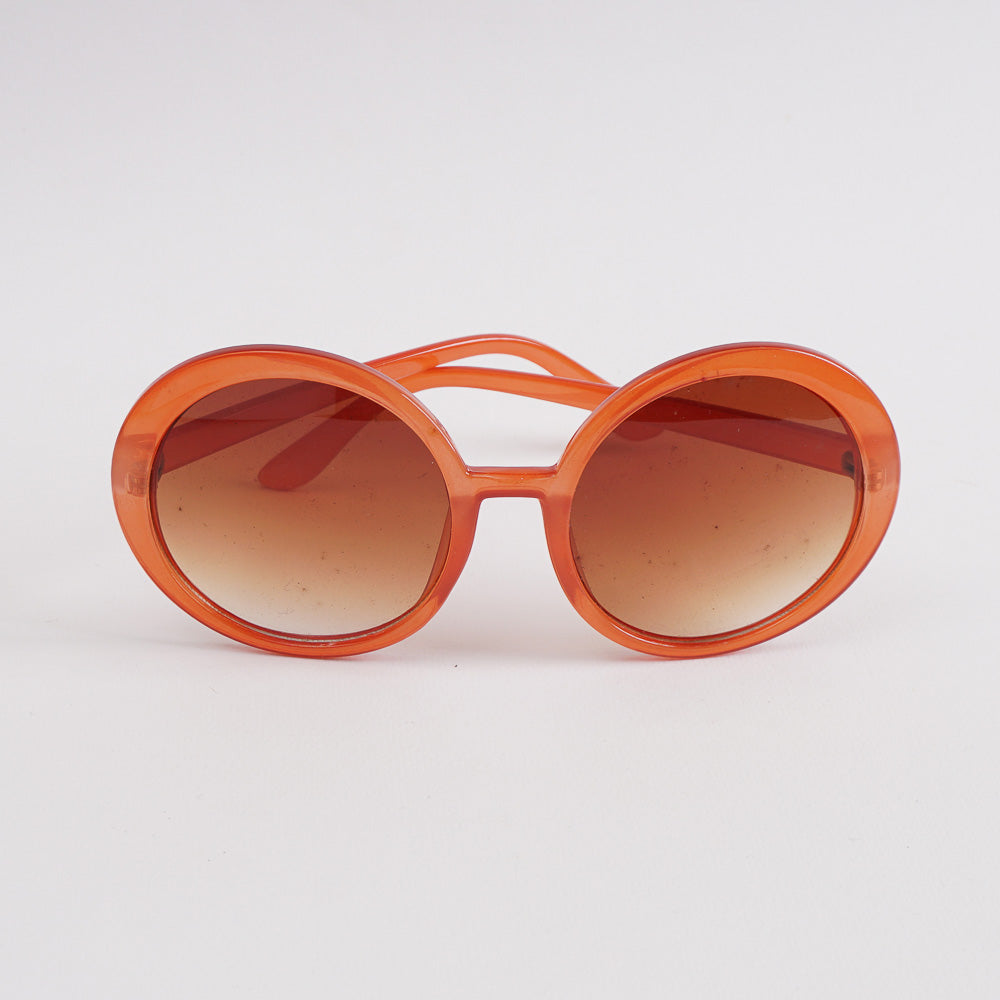 Orange Womens Sunglasses with Black Shade