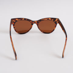 Black Orange Shade Fancy Sunglasses With Brown Shade 1