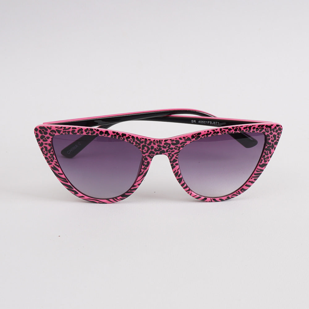 Black Pink Shade Frame Sunglasses for Women