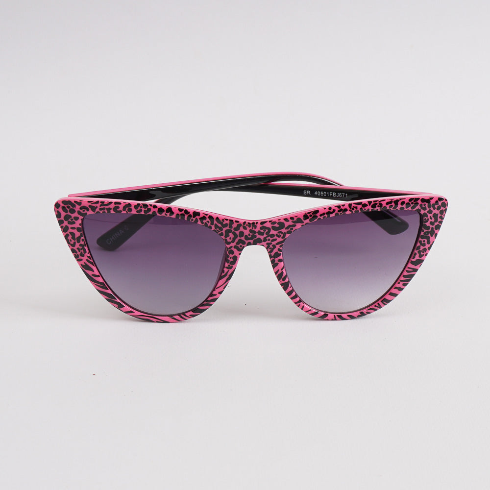 Black Pink Shade Frame Sunglasses for Women