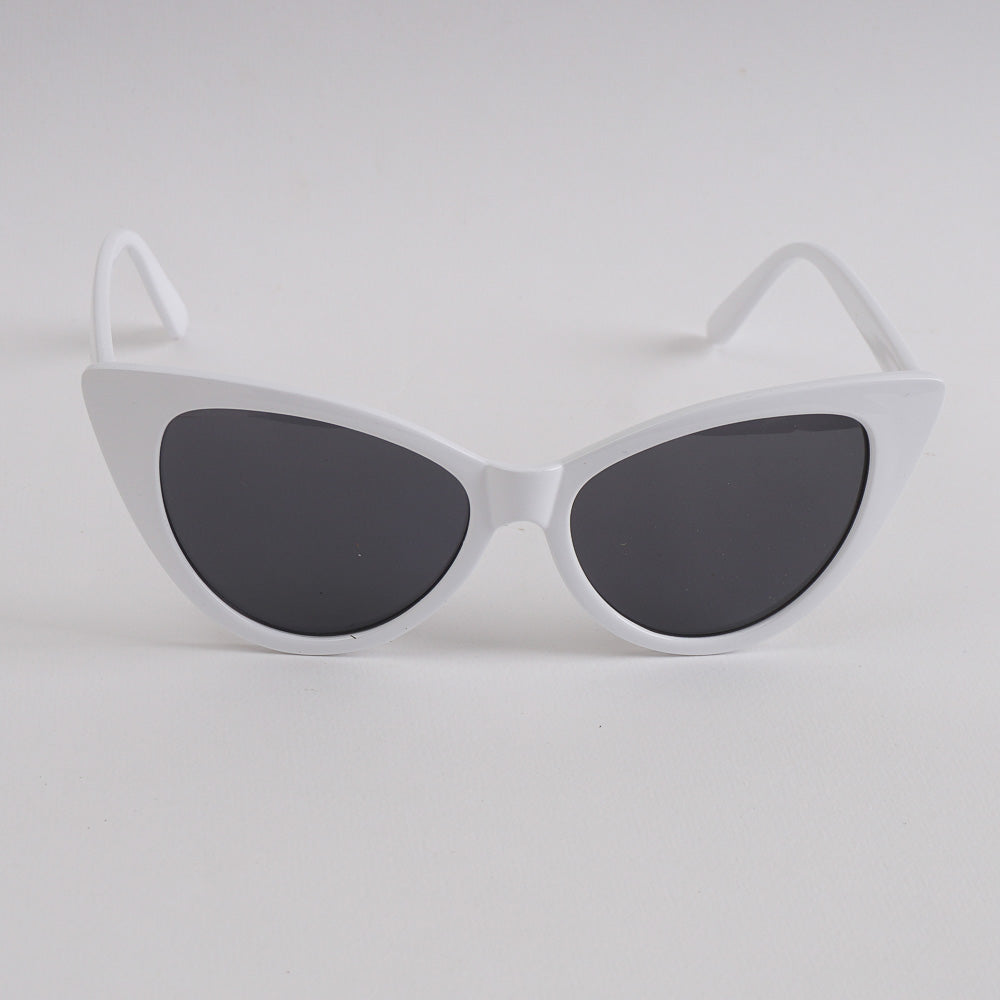 White Shade Frame Sunglasses for Women