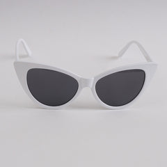 White Shade Frame Sunglasses for Women