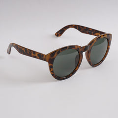 Black Beige Shade Fancy Sunglasses With Green Shade