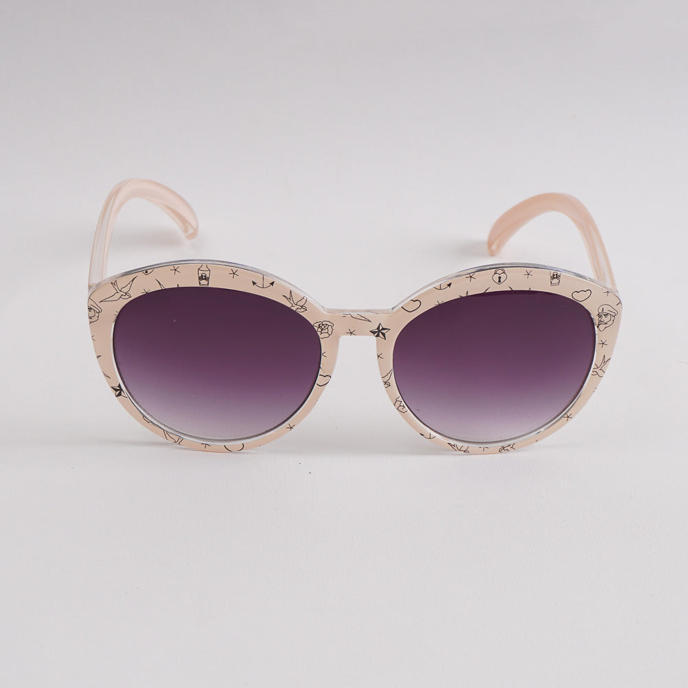 White Shade Frame Sunglasses for Women