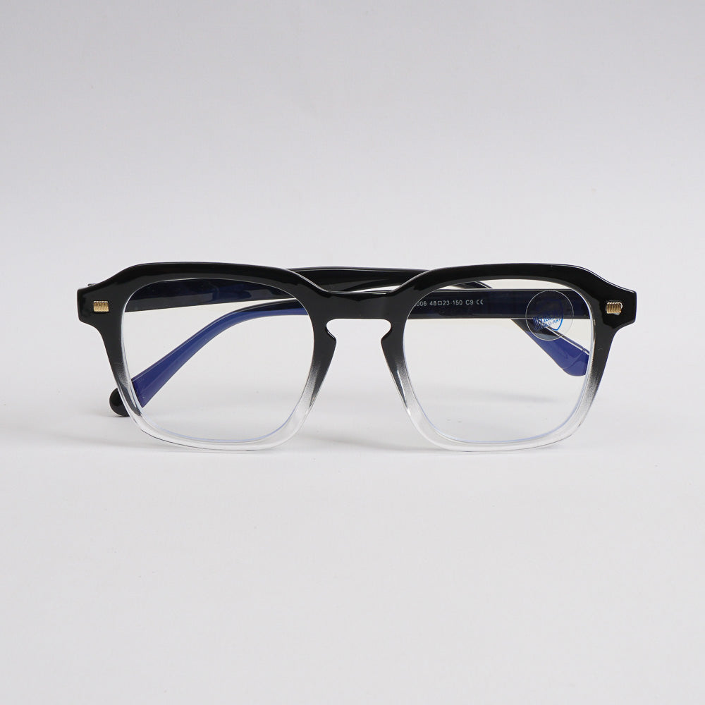 Blck White Optical Frame For Men & Women