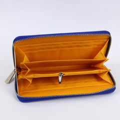 Blue Zipper DJ5225 Long Wallet Foe Women