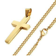 Golden Cross Chain Necklace - Thebuyspot.com